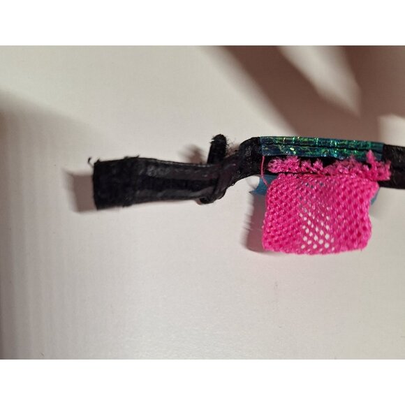 1996 Fanny Pack Pouch Ocean Friends Barbie Vintage 90s Neon Pink Blue - Picture 3 of 6